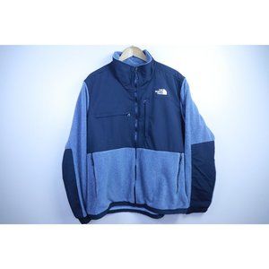 The North Face Jacket Men's XL Black & Gray Full Zip Fleece Long Sleeve Outdoor